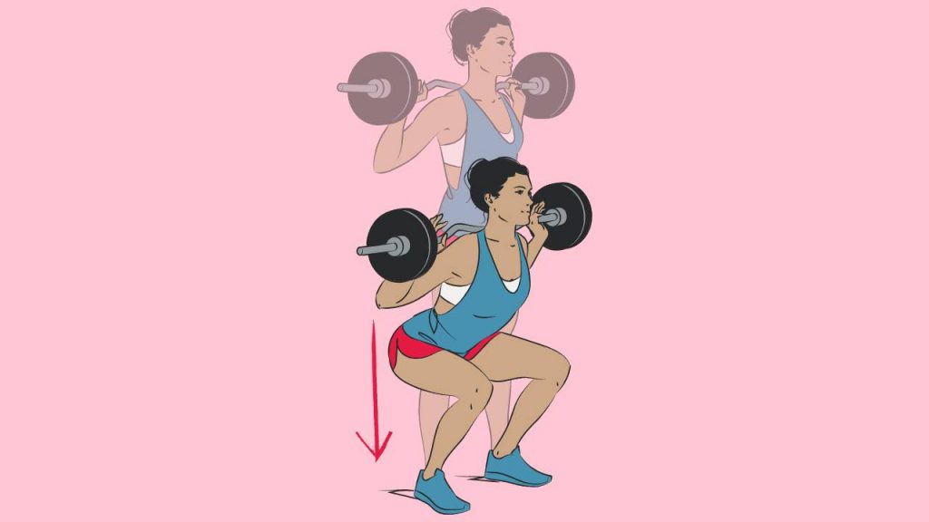 Technique for a barbell back squat