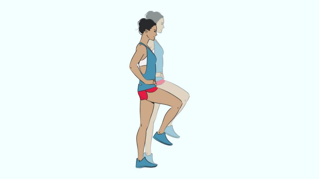 Exercises to strengthen the foot arch: Single leg stands