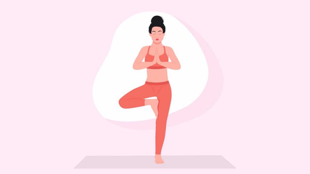 Yoga to improve balance: Vrikshasana or tree pose